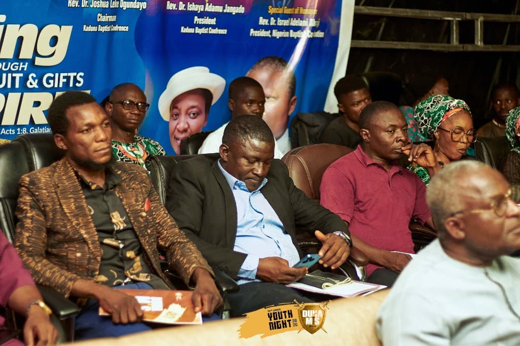 Conference attendees seated at Kaduna Baptist Youth gathering